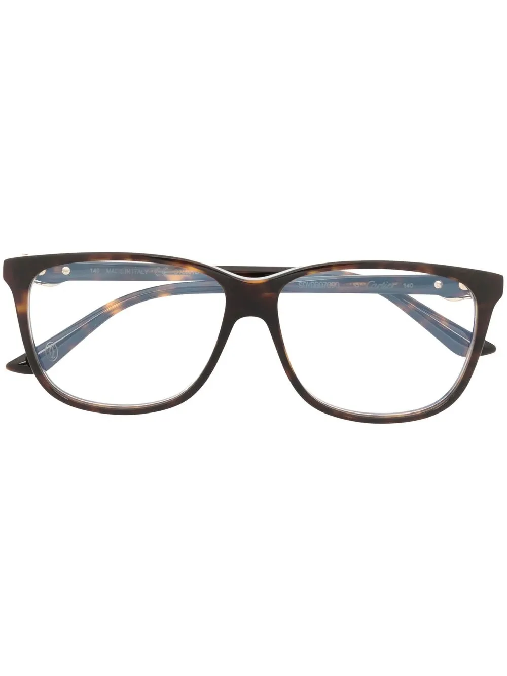 

Cartier Eyewear rectangle-frame glasses - Brown