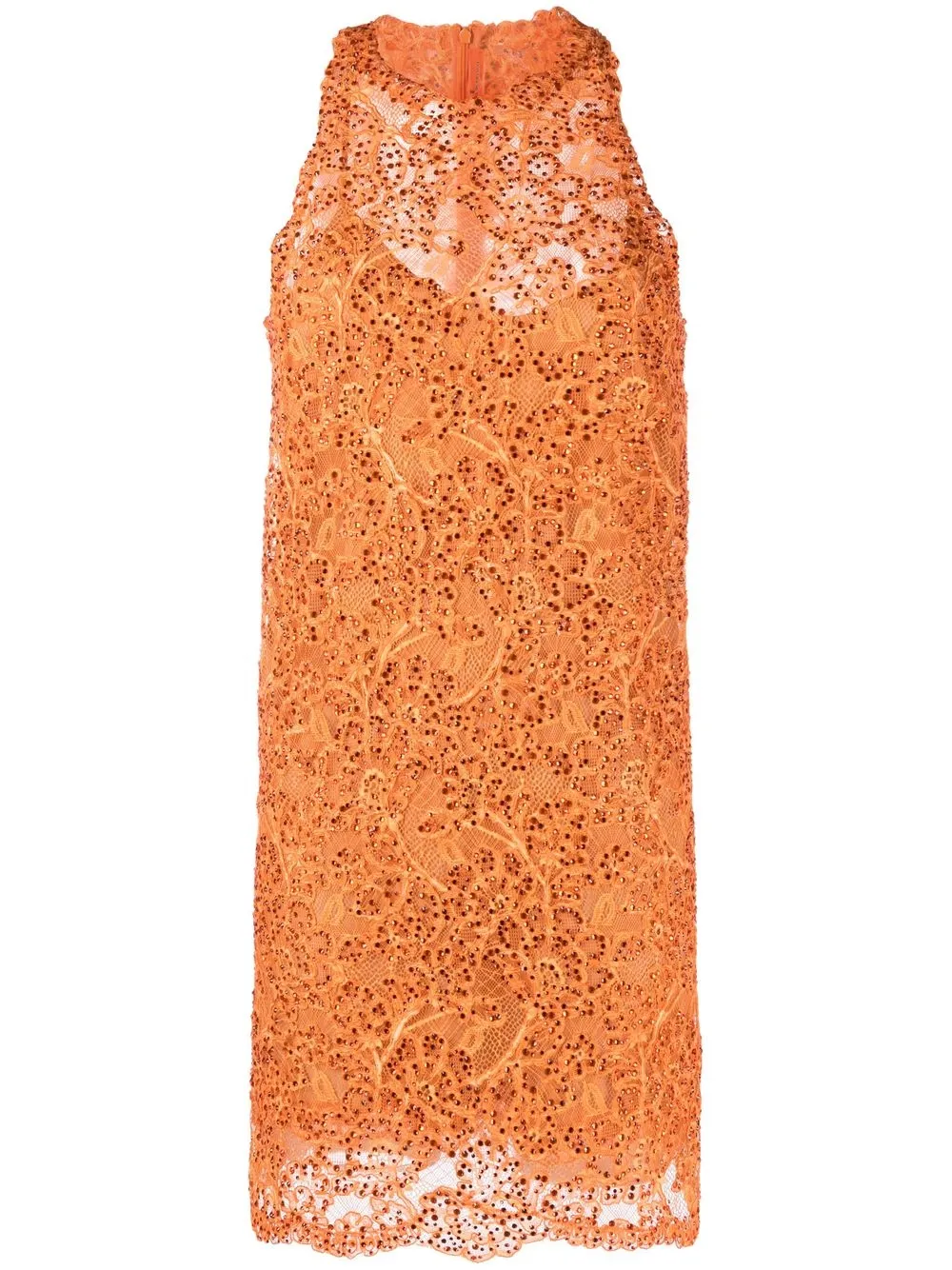 

Ermanno Scervino lace mini dress - Orange