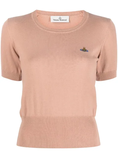 Vivienne Westwood Orb-embroidered knitted top