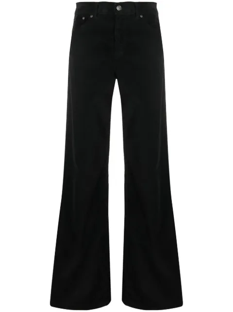 high-waisted wide-leg jeans