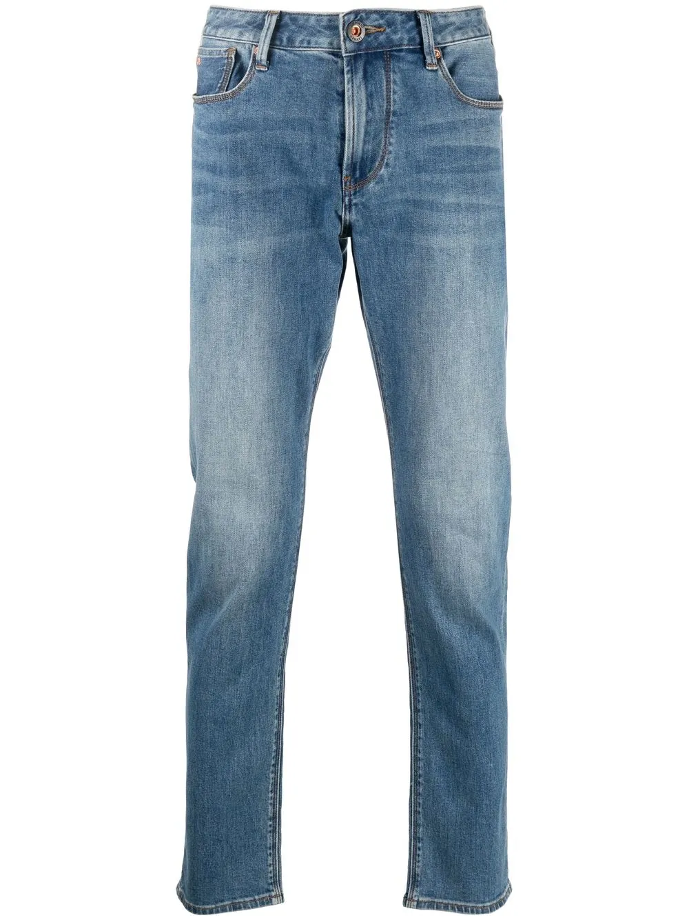 

Emporio Armani jeans tapered con tiro medio - Azul