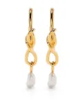 Missoma pearl drop earrings - Gold