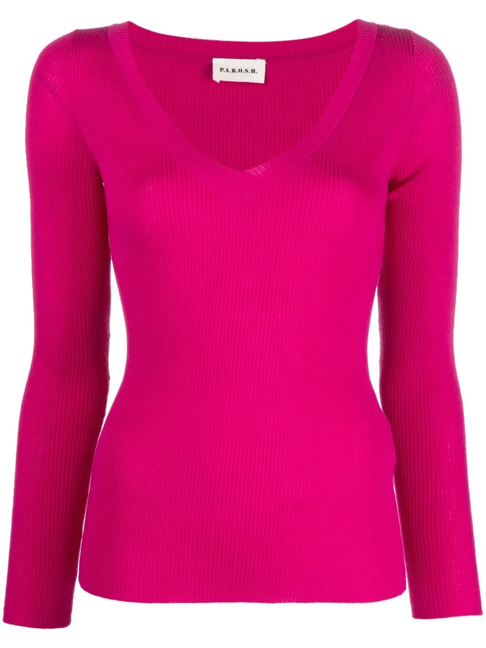 P.A.R.O.S.H. V-neck wool jumper - Pink