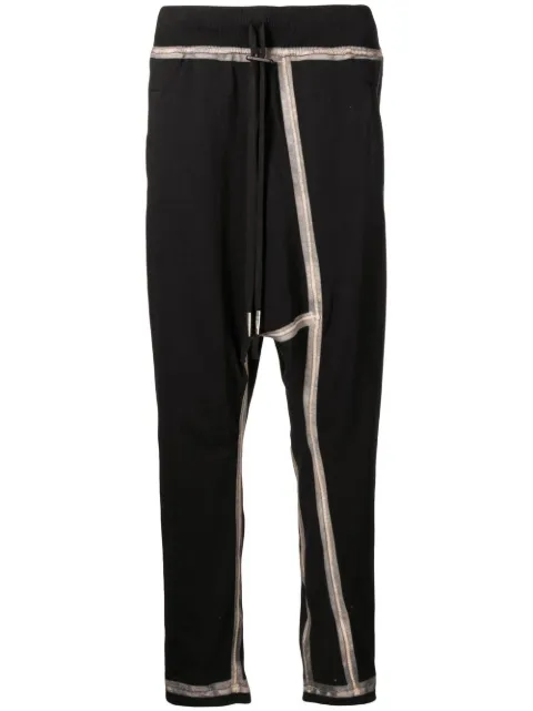 Boris Bidjan Saberi pants con paneles y cordones en la pretina