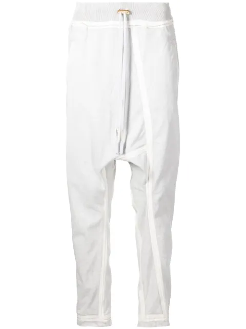 Boris Bidjan Saberi pants con paneles y cordones en la pretina
