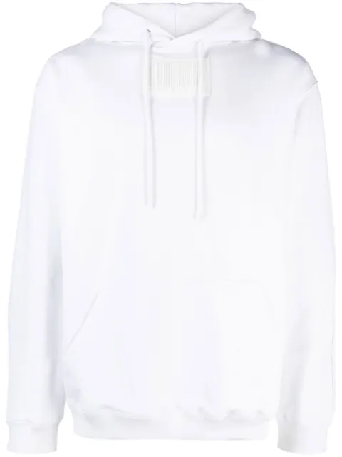 VTMNTS barcode-patch drawstring hoodie
