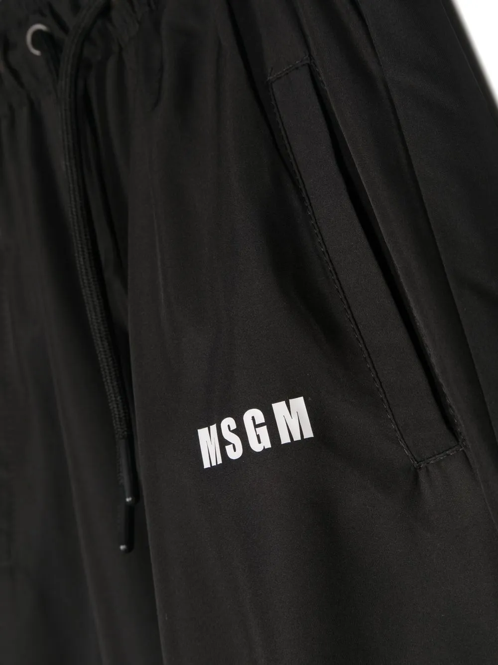  Msgm Kids Jogginghose Mit Kontrasteinsätzen   Schwarz 