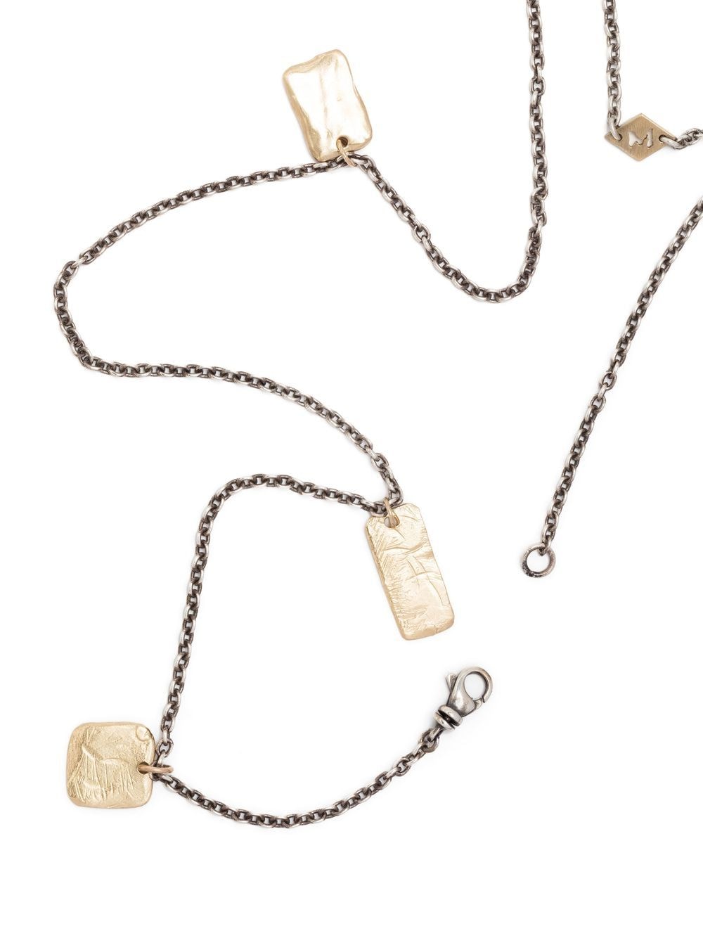 Shop M Cohen Pendant-detail Sterling Silver Necklace In Grau