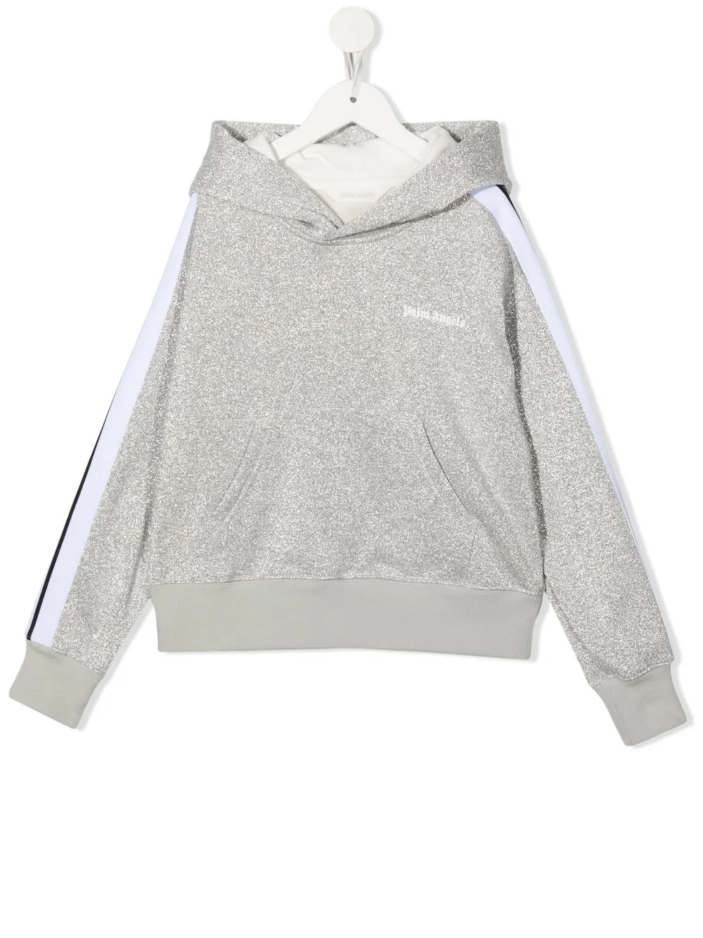 

Palm Angels Kids hoodie con logo estampado - Plateado