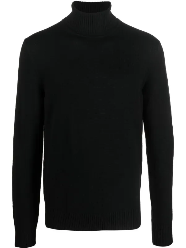 Emporio Armani roll neck Knit Jumper Black FARFETCH AE