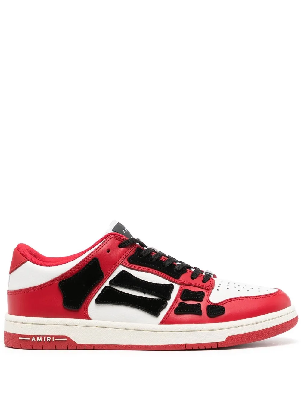 

AMIRI tenis bajos Skel - Rojo