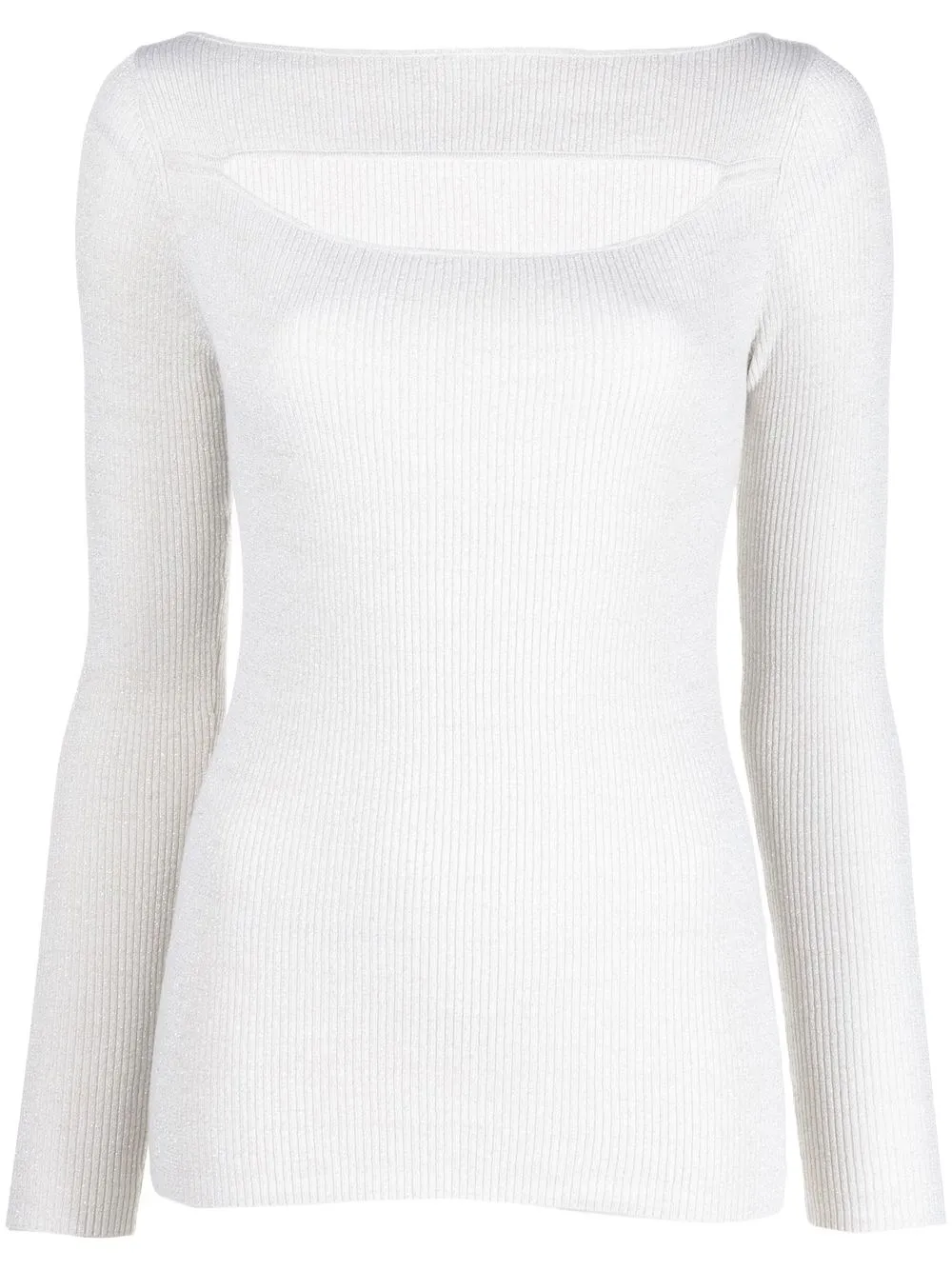 

P.A.R.O.S.H. cut-out ribbed jumper - Neutrals