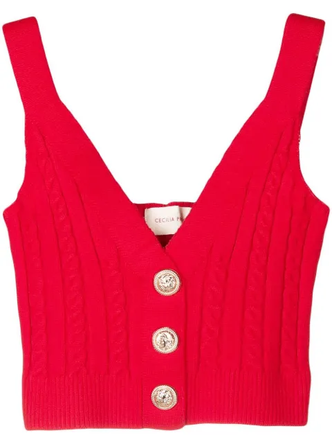 Cecilia Prado Regata cropped Hilda de tricô