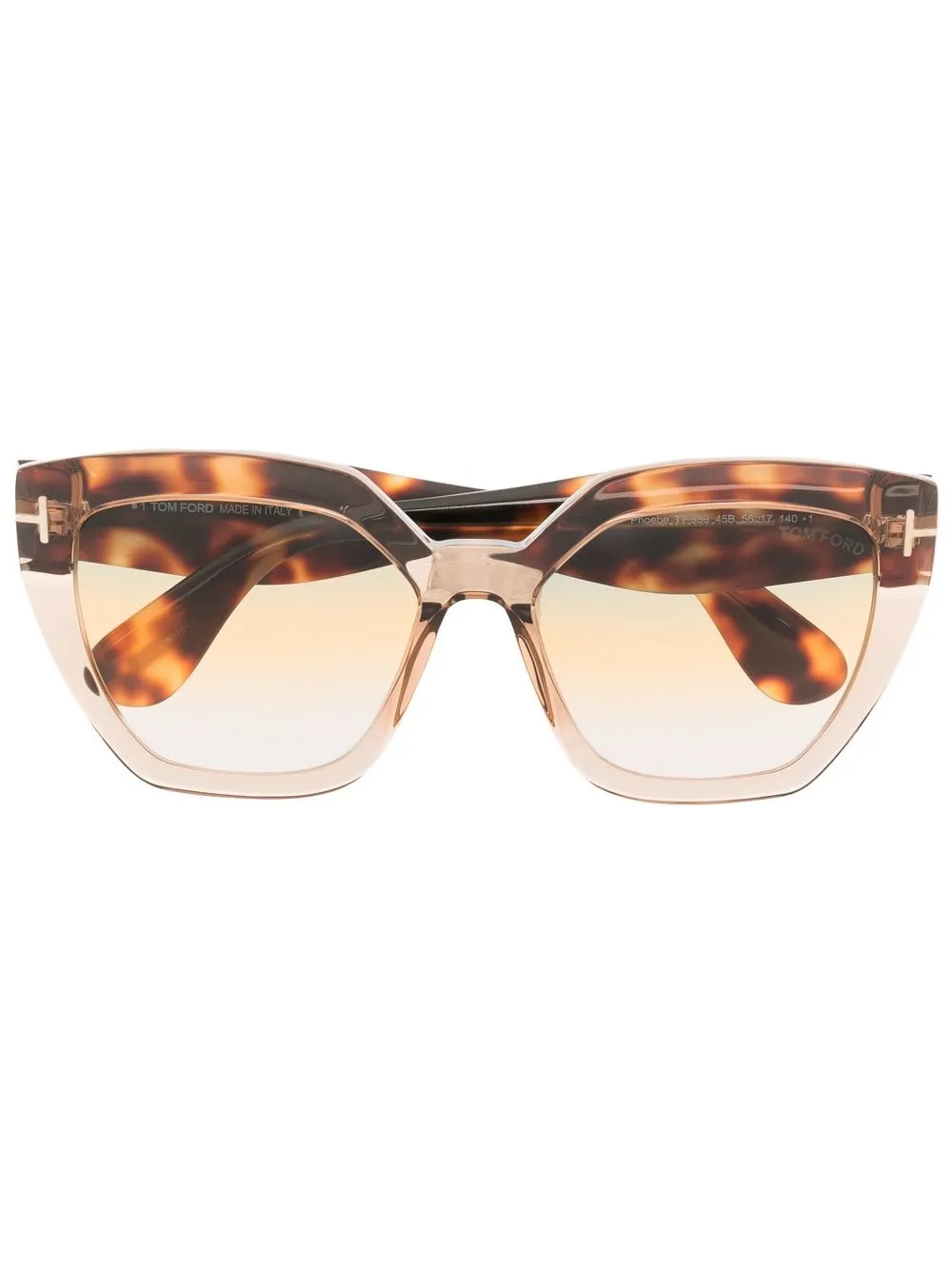 TOM FORD Eyewear Phoebe サングラス - ブラウン TOM FORD Eyewear Phoebe サングラス - ブラウン