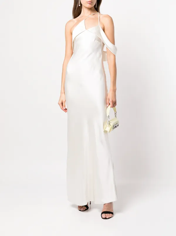 sleeveless silk dress