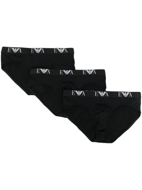 Emporio Armani pack de bóxeres con logo en la pretina