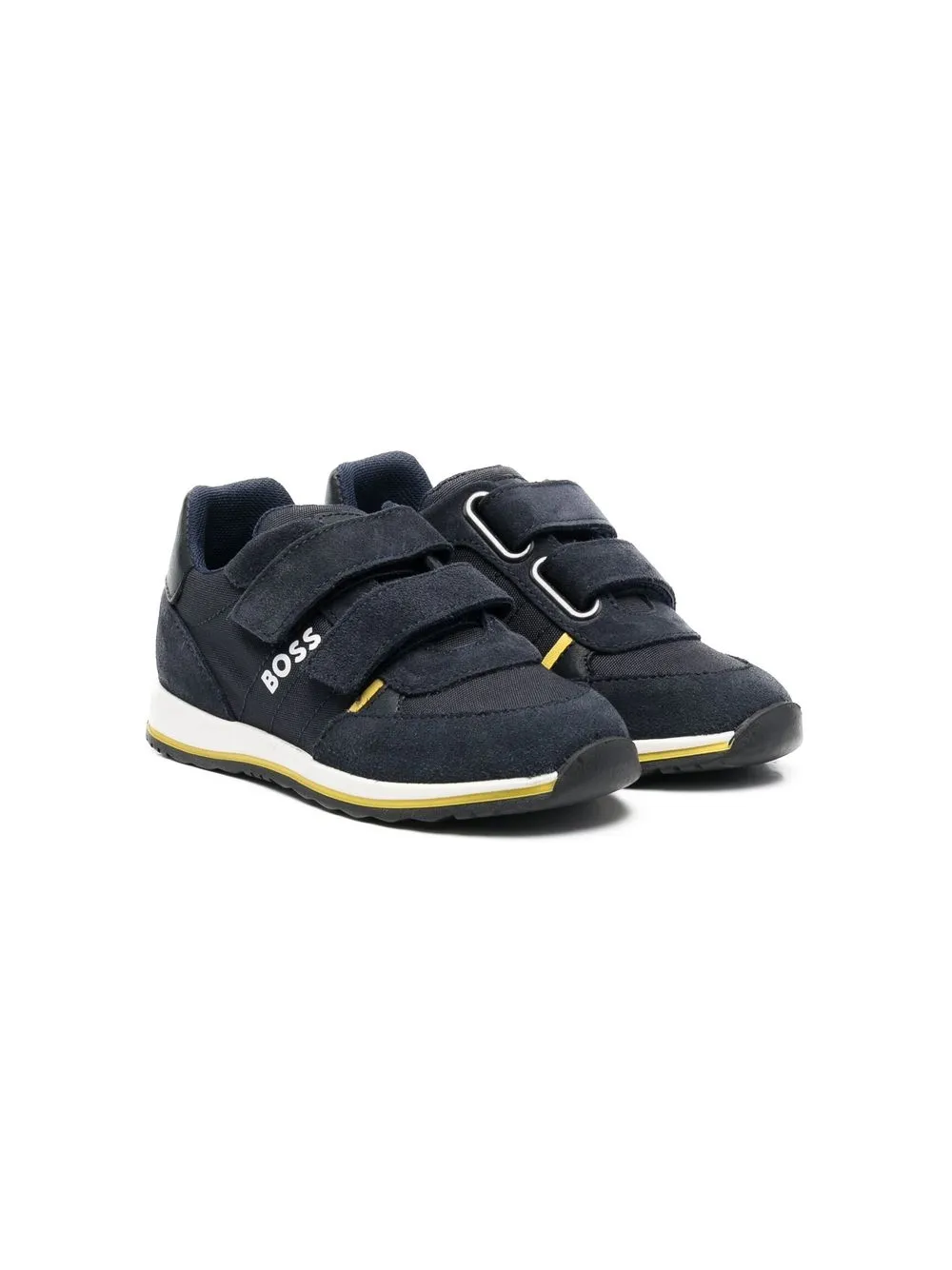 

BOSS Kidswear front touch-strap fastening sneakers - Blue