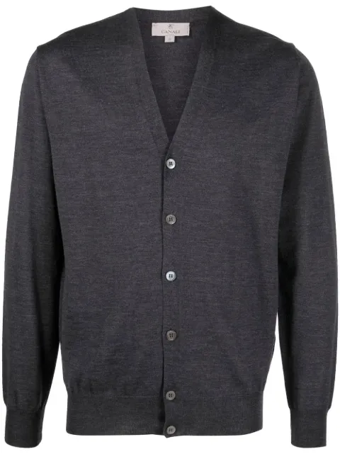 Canali cardigan en maille à boutonnière
