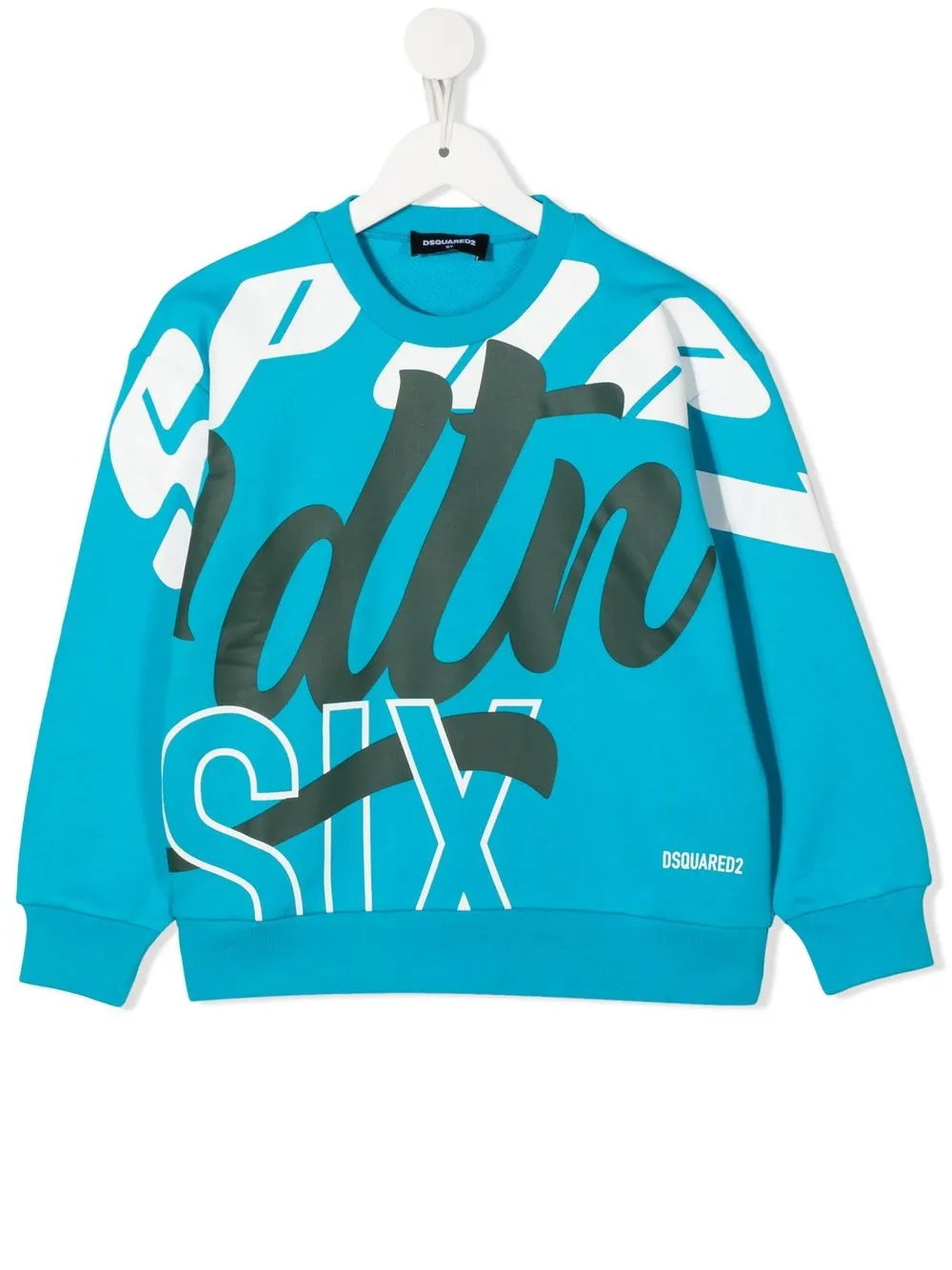 

Dsquared2 Kids sudadera con texto estampado - Azul