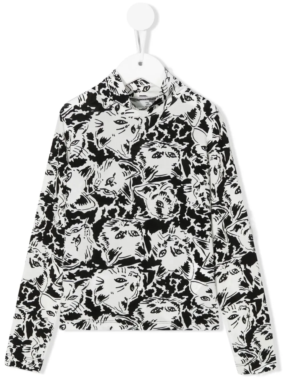 

Philosophy Di Lorenzo Serafini Kids all-over cat-print top - Black