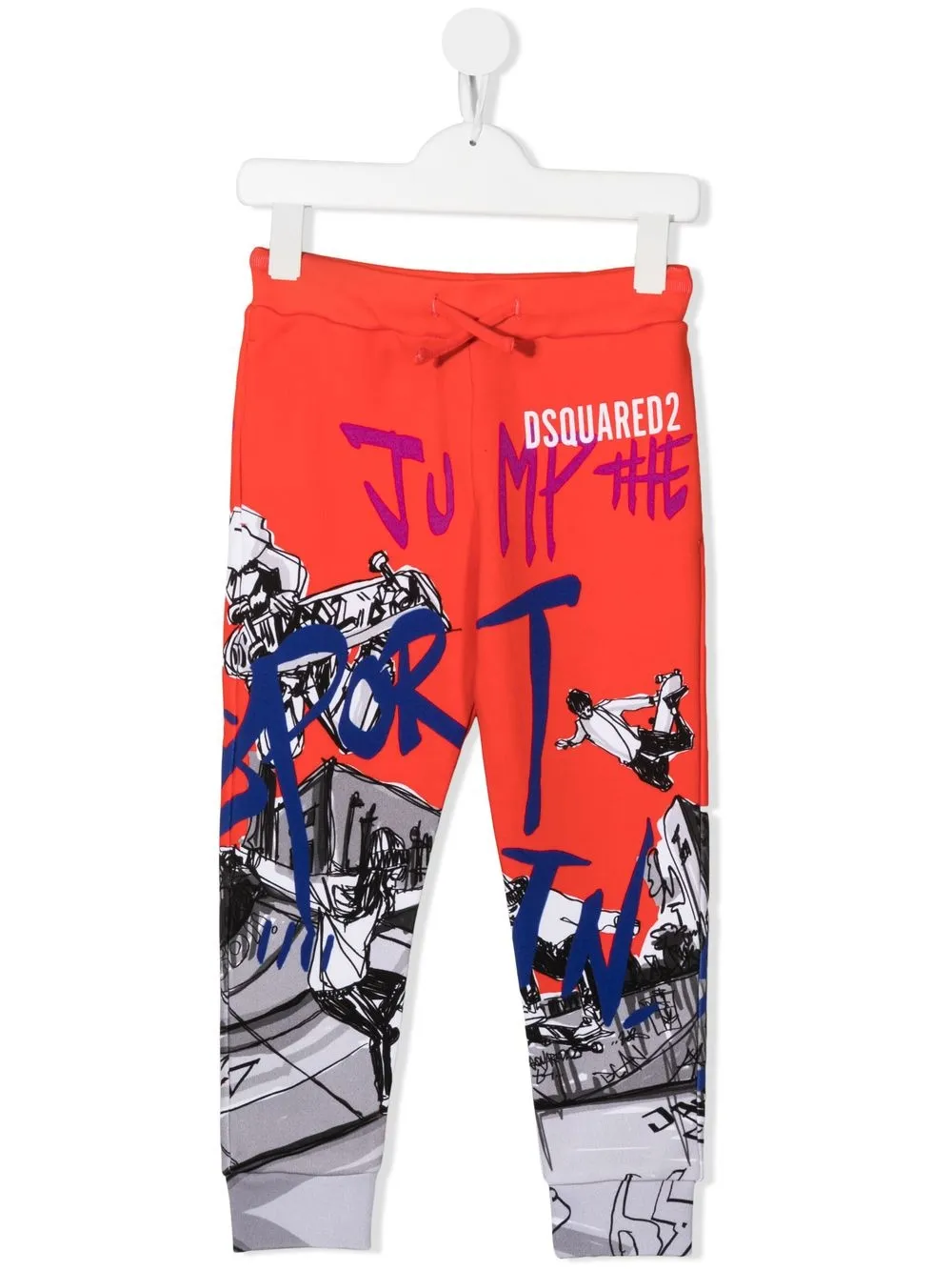 

Dsquared2 Kids leggins con estampado gráfico - Naranja