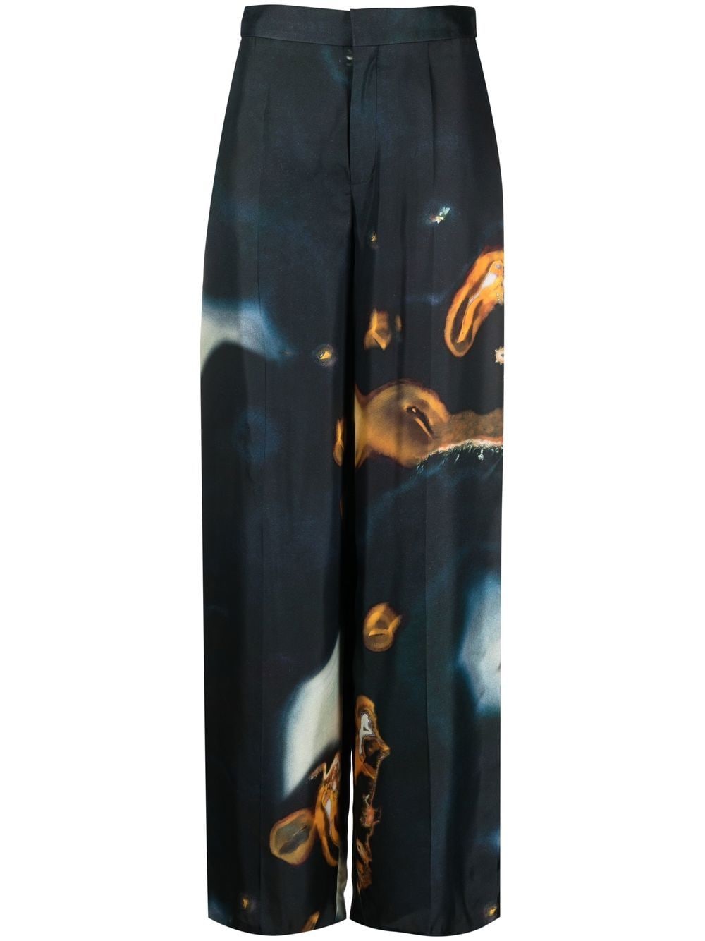 Chloé abstract-print wide-leg trousers
