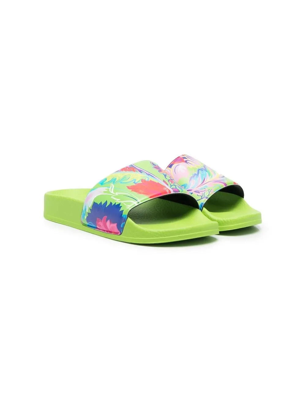 

Versace Kids sandalias con hojas estampadas - Verde