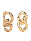 GCDS logo-drop earrings - Gold