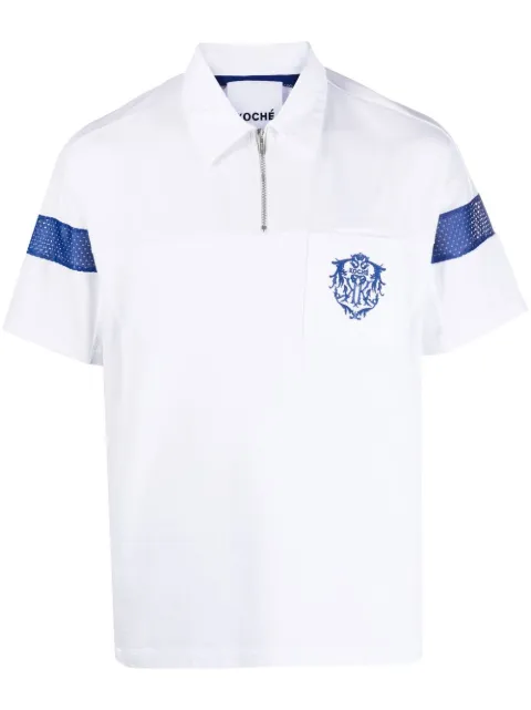 Koché logo-embroidered polo shirt