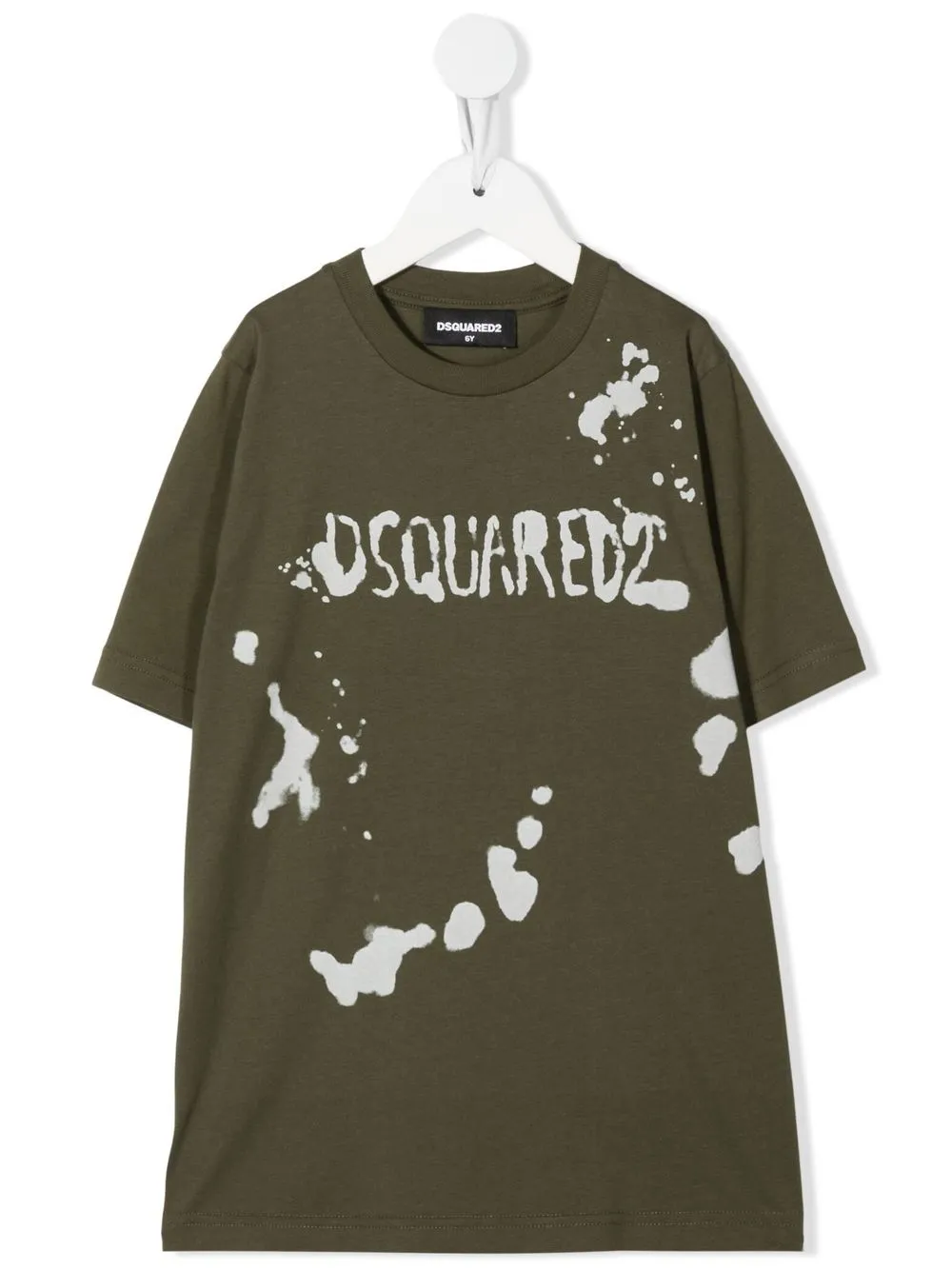 Dsquared2 Kids playera con logo estampado - Verde