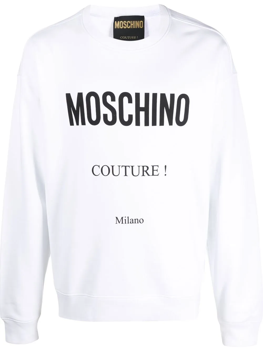 

Moschino logo-print organic-cotton sweatshirt - White