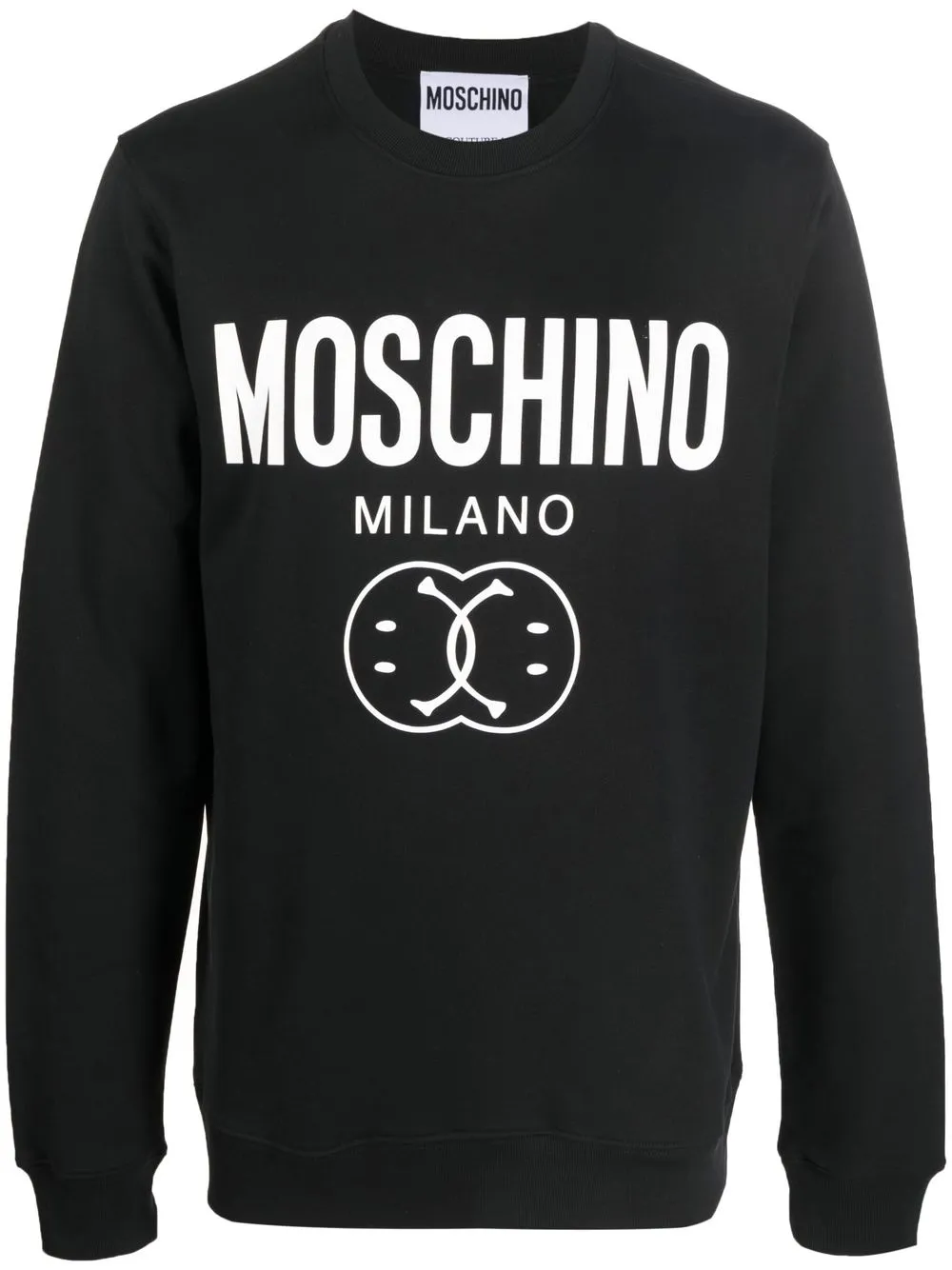 

Moschino logo-print organic-cotton sweatshirt - Black