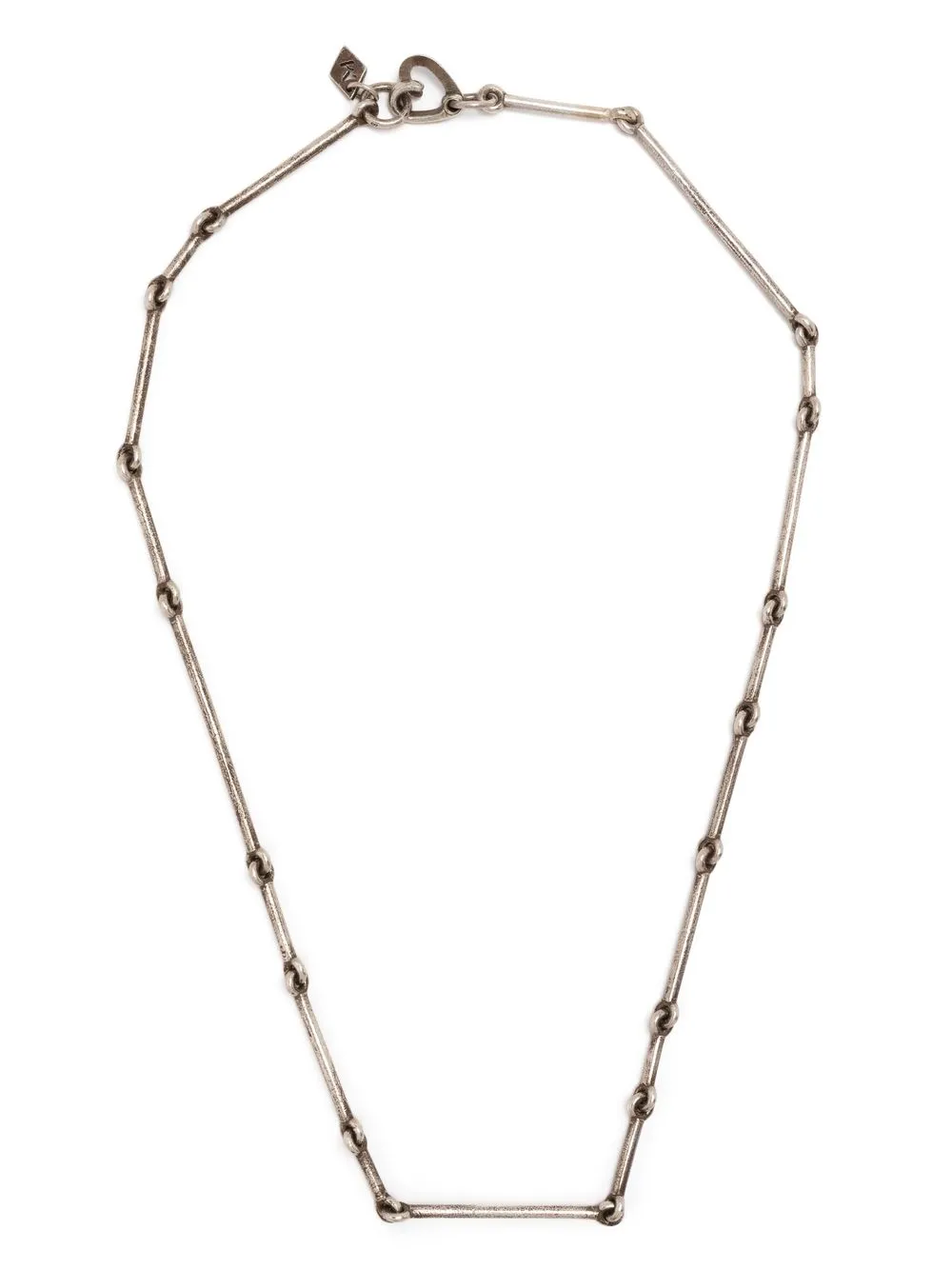 M Cohen Sterling-silver Distressed Necklace In Grey