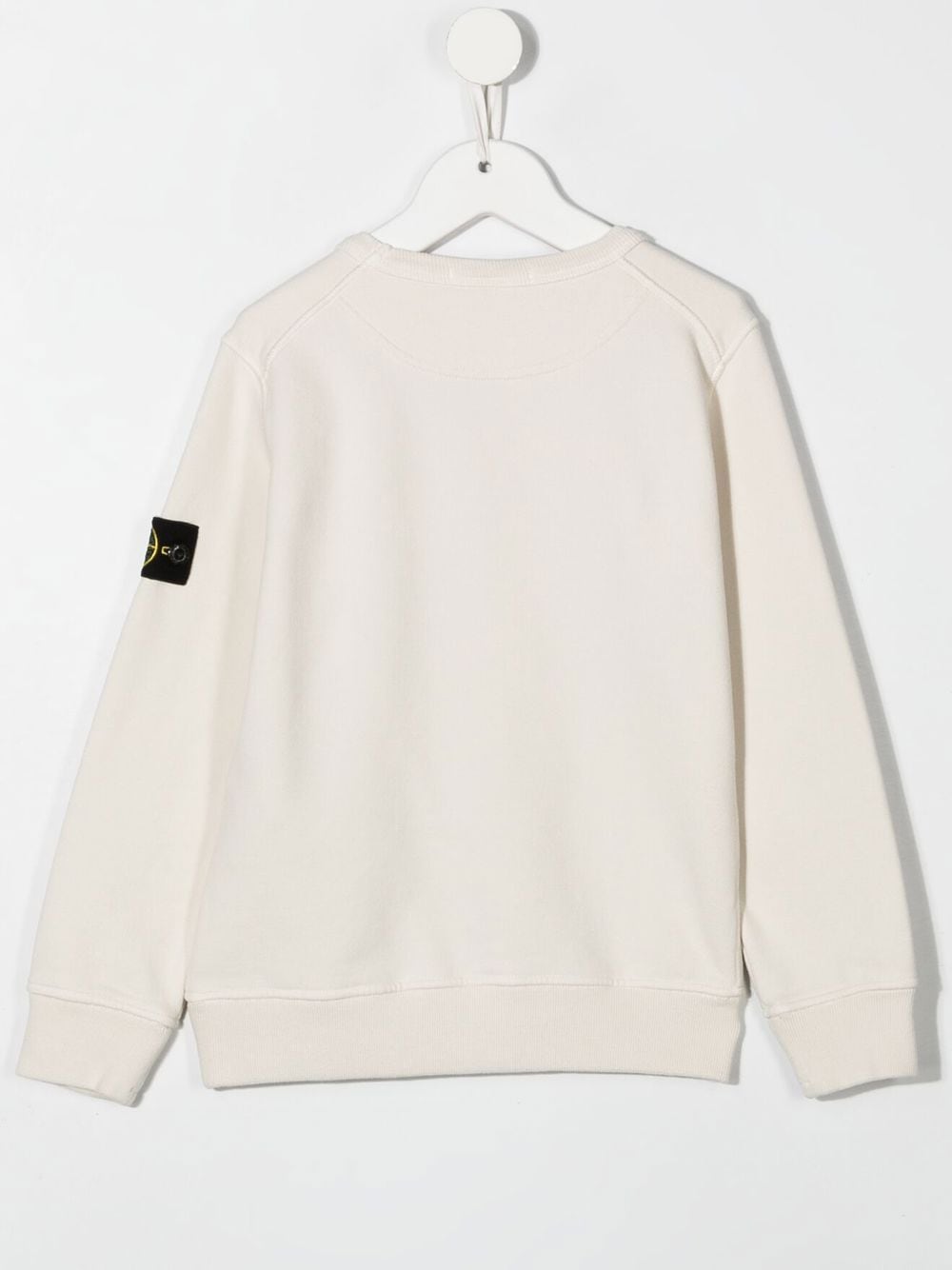 Stone Island Junior Sweater met logopatch - Beige