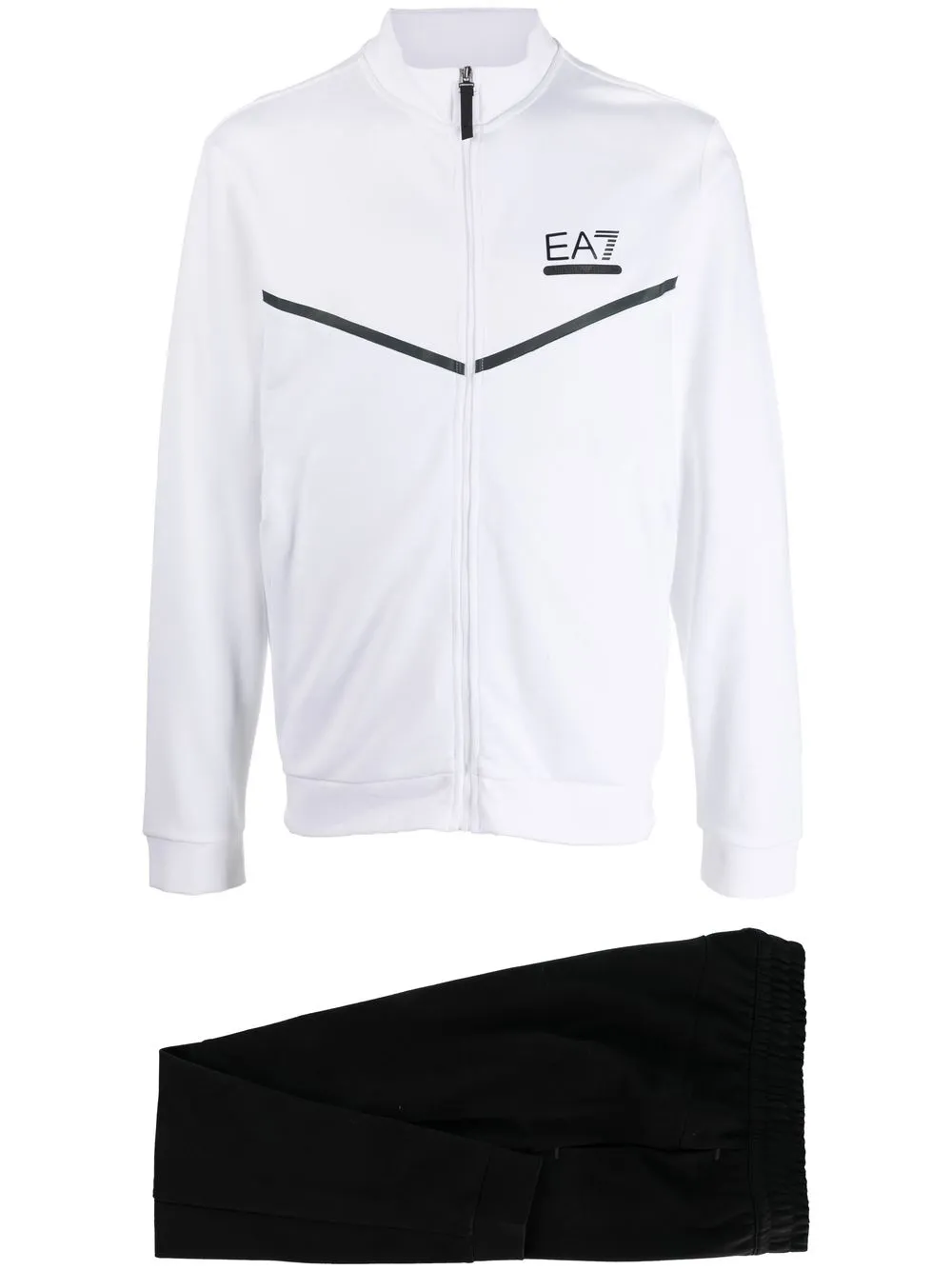 

Ea7 Emporio Armani traje deportivo con logo estampado - Blanco