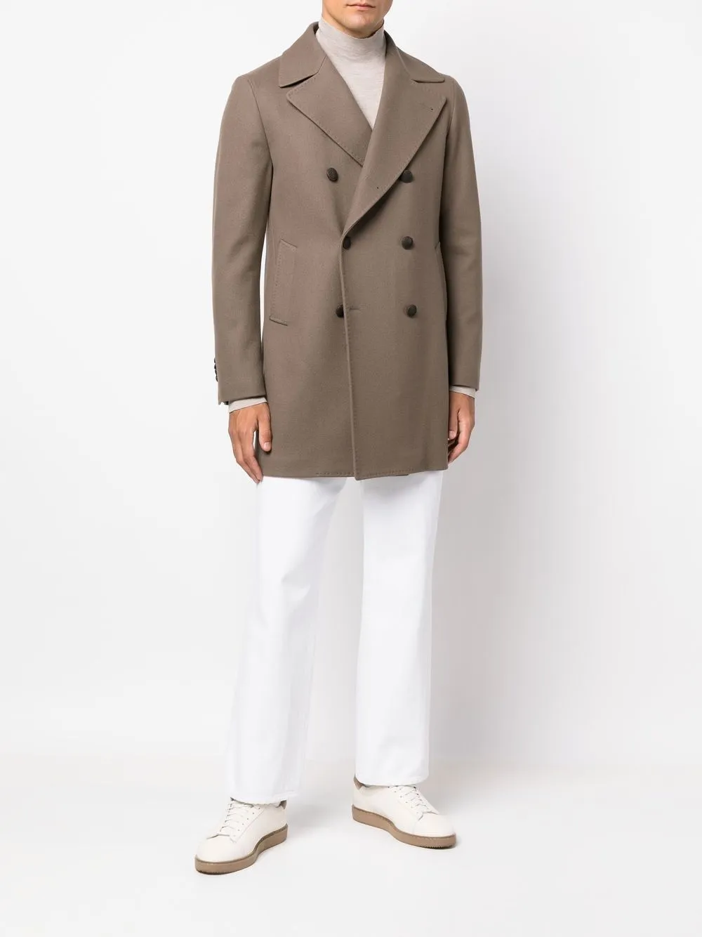Tagliatore double-breasted short coat | Double Breasted Coats | Image 2
