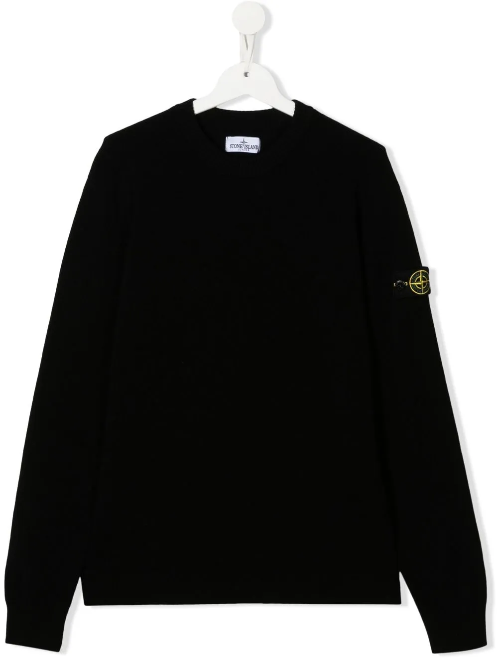 

Stone Island Junior TEEN compass-patch jumper - Black