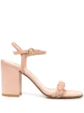 Gianvito Rossi Cruz 85mm braided sandals - Pink