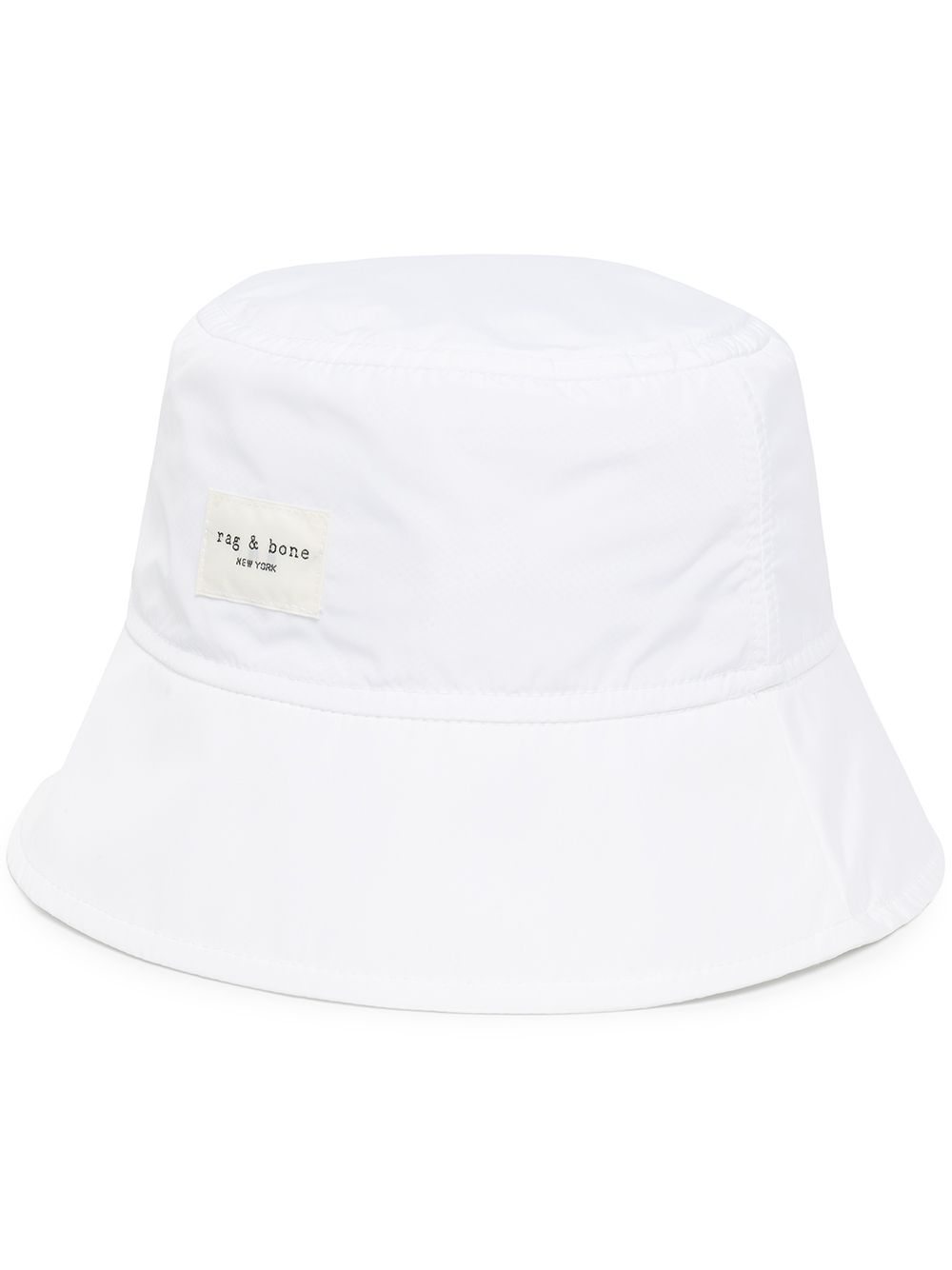 

Rag & Bone gorro de pescador Addison con parche del logo - Blanco