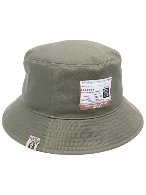 Maison Mihara Yasuhiro logo-patch bucket hat
