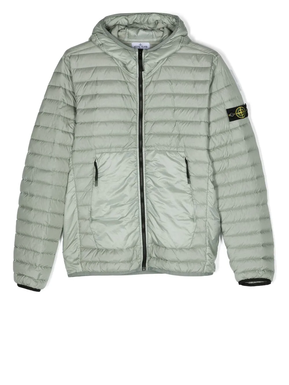 

Stone Island Junior chamarra capitonada con distintivo de brújula - Neutro