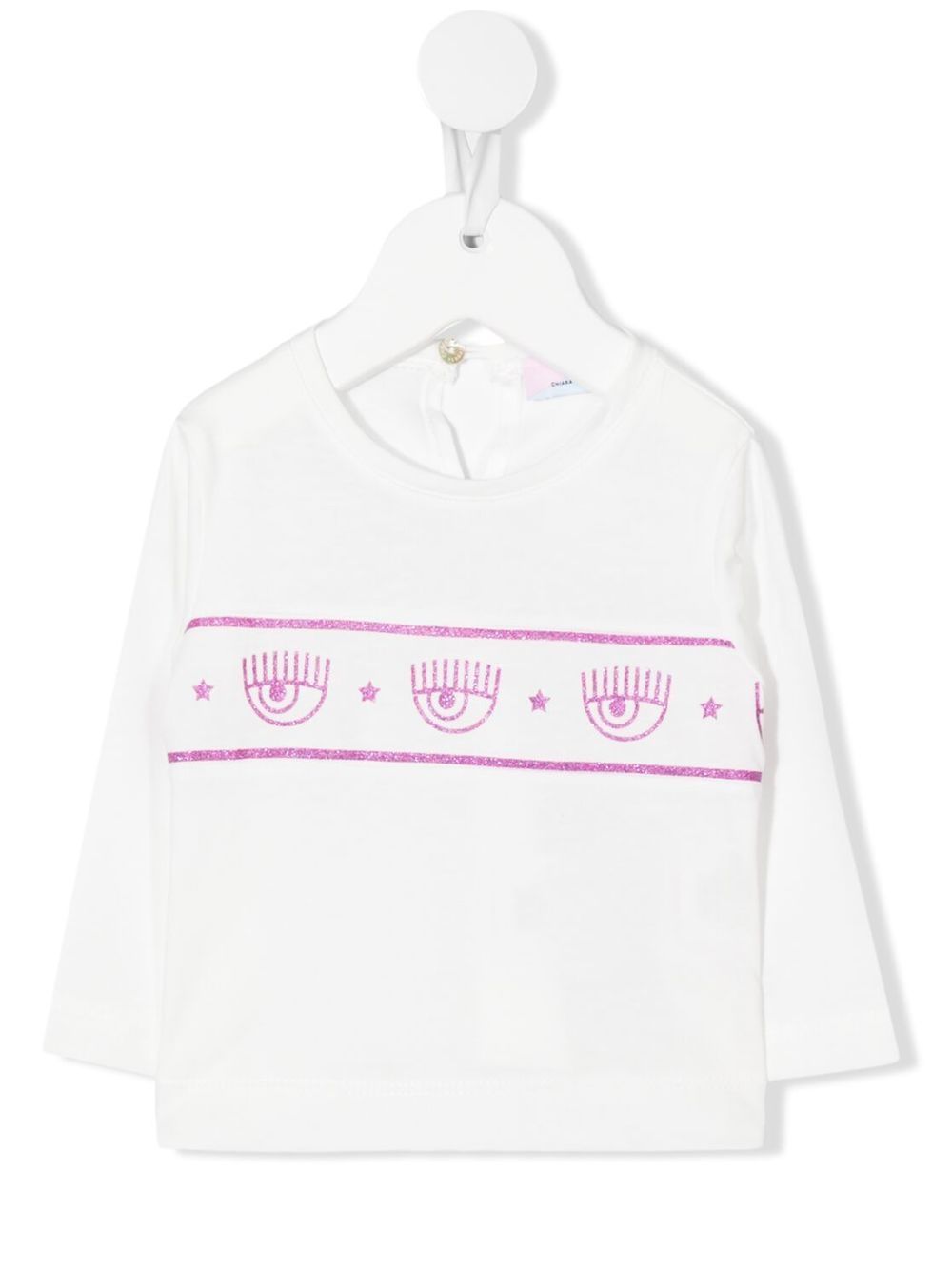 

Chiara Ferragni Kids playera con logo estampado - Blanco