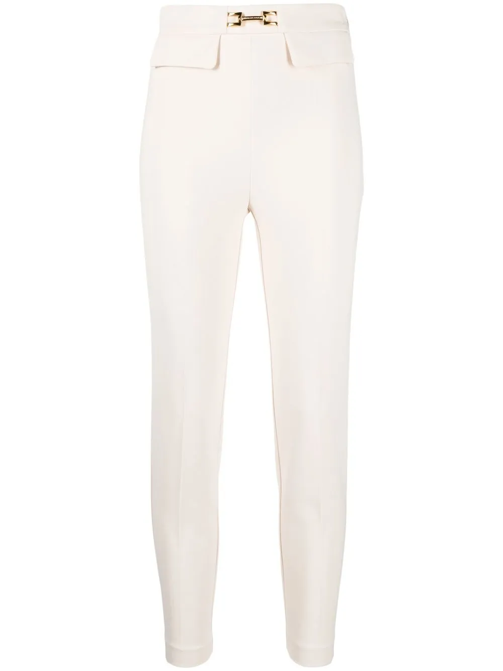 

Elisabetta Franchi pantalones slim con tiro alto - Neutro