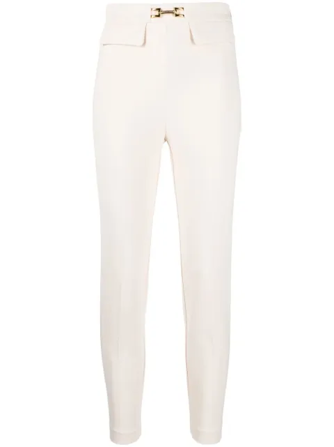 Elisabetta Franchi high-waist slim-cut trousers