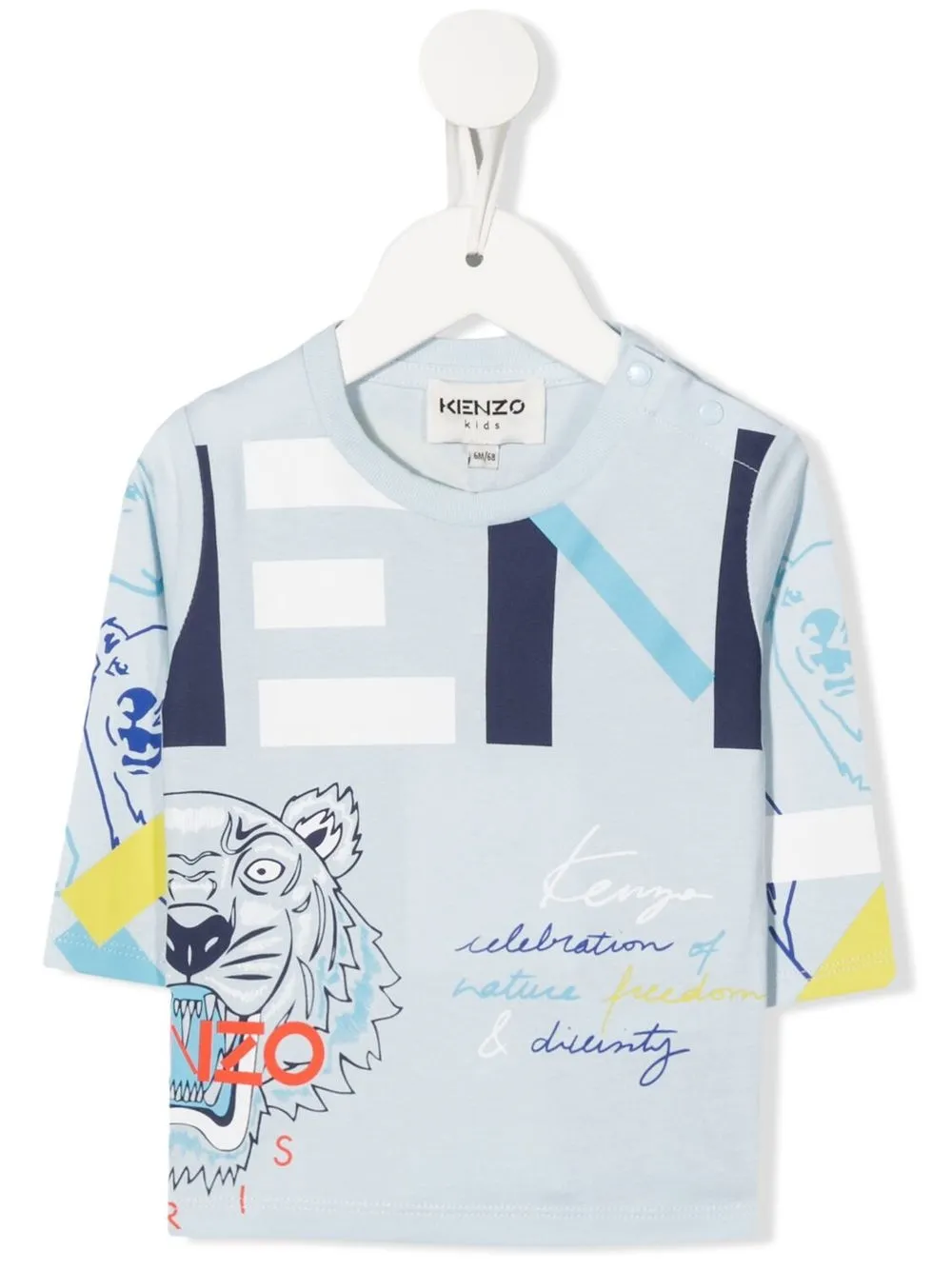 

Kenzo Kids logo-print T-shirt - Blue