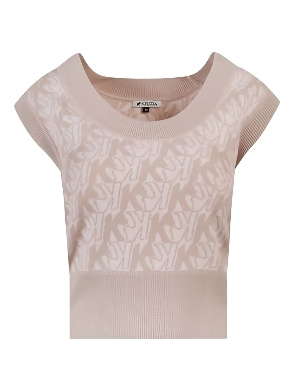 Krizia Maglione con logo - Toni neutri