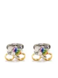 Paul Smith Cyclist-shape cufflinks - Gold