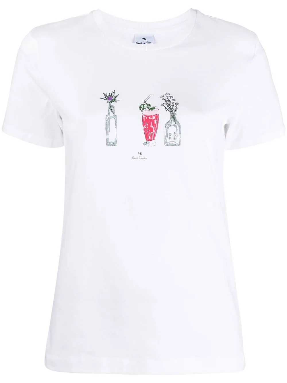 

PS Paul Smith playera Cocktail con motivo gráfico - Blanco