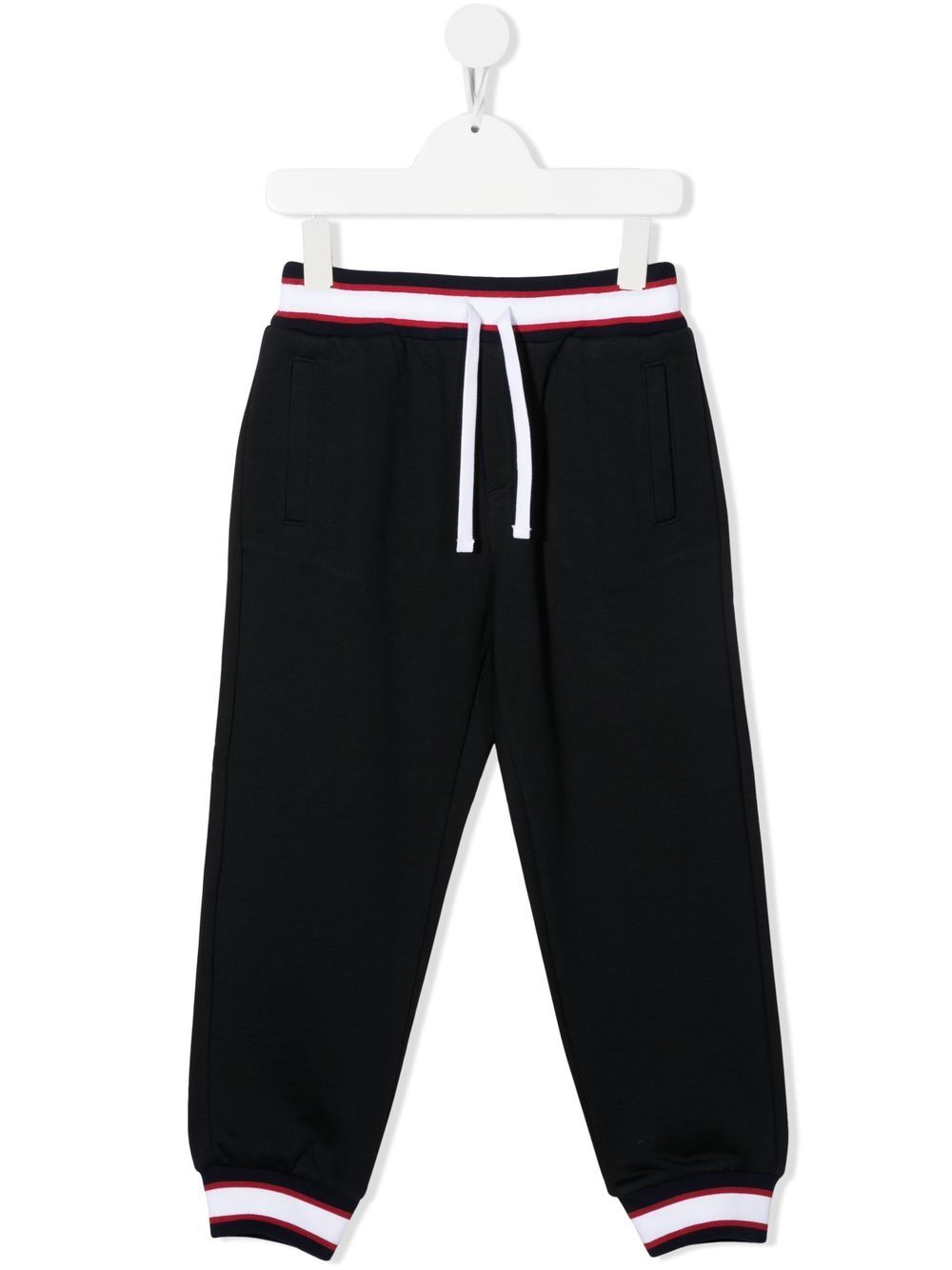 

Dolce & Gabbana Kids pants con logo bordado - Azul