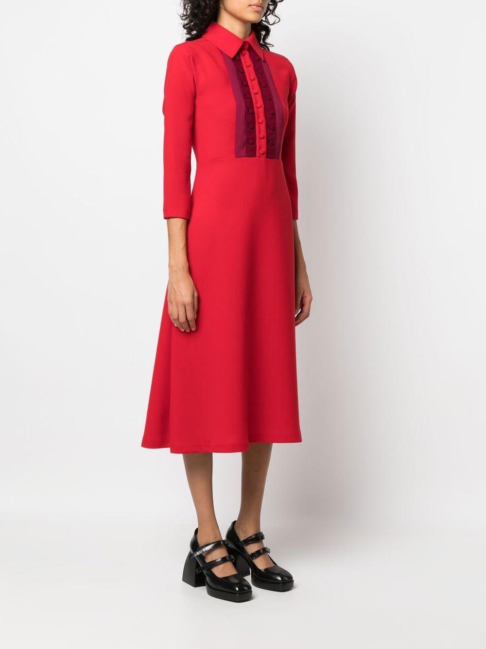 Ports 1961 button-detail Midi Dress - Farfetch